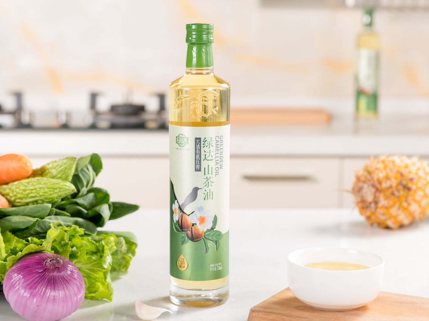 绿达山茶油初榨油